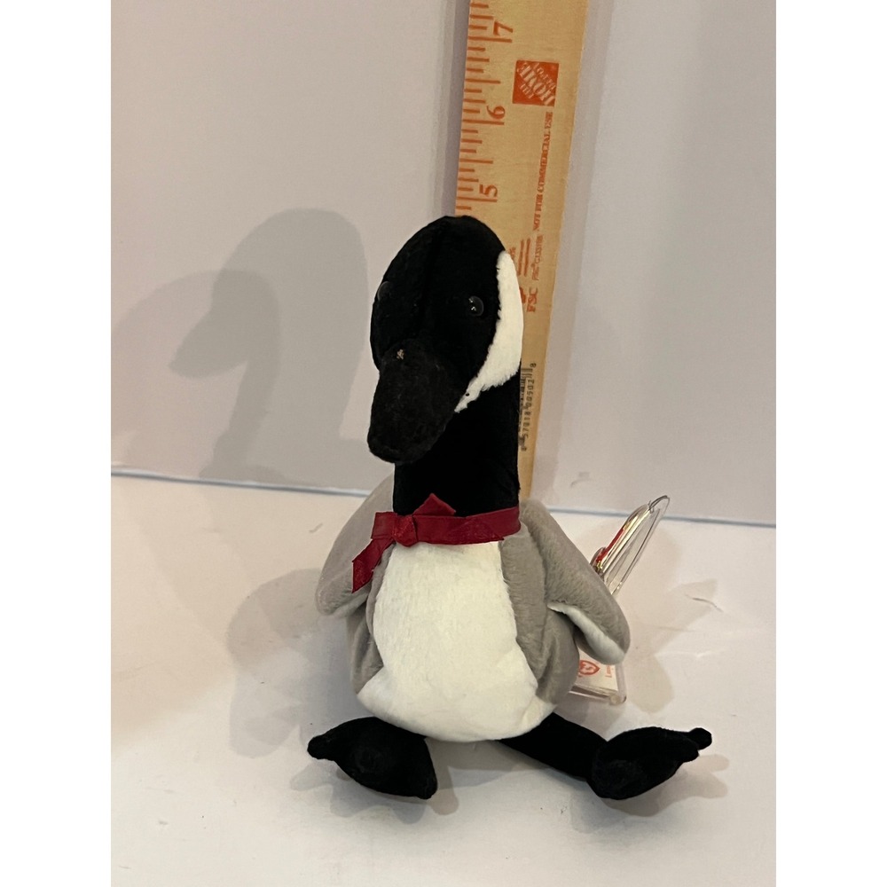 Ty Beanie Baby Loosy the Goose 1998 Vintage Plush Bird 4206 with Tag Protectors